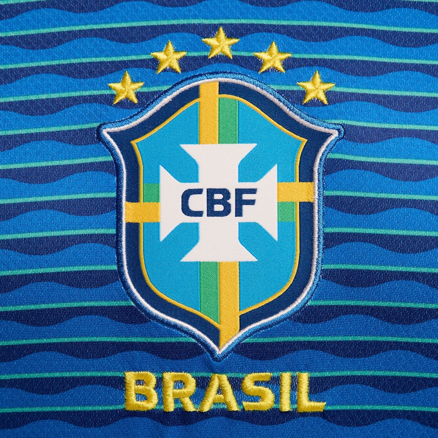 Brazil National Team Nike 2024 Away Stadium Authentic T-shirt – Blue
