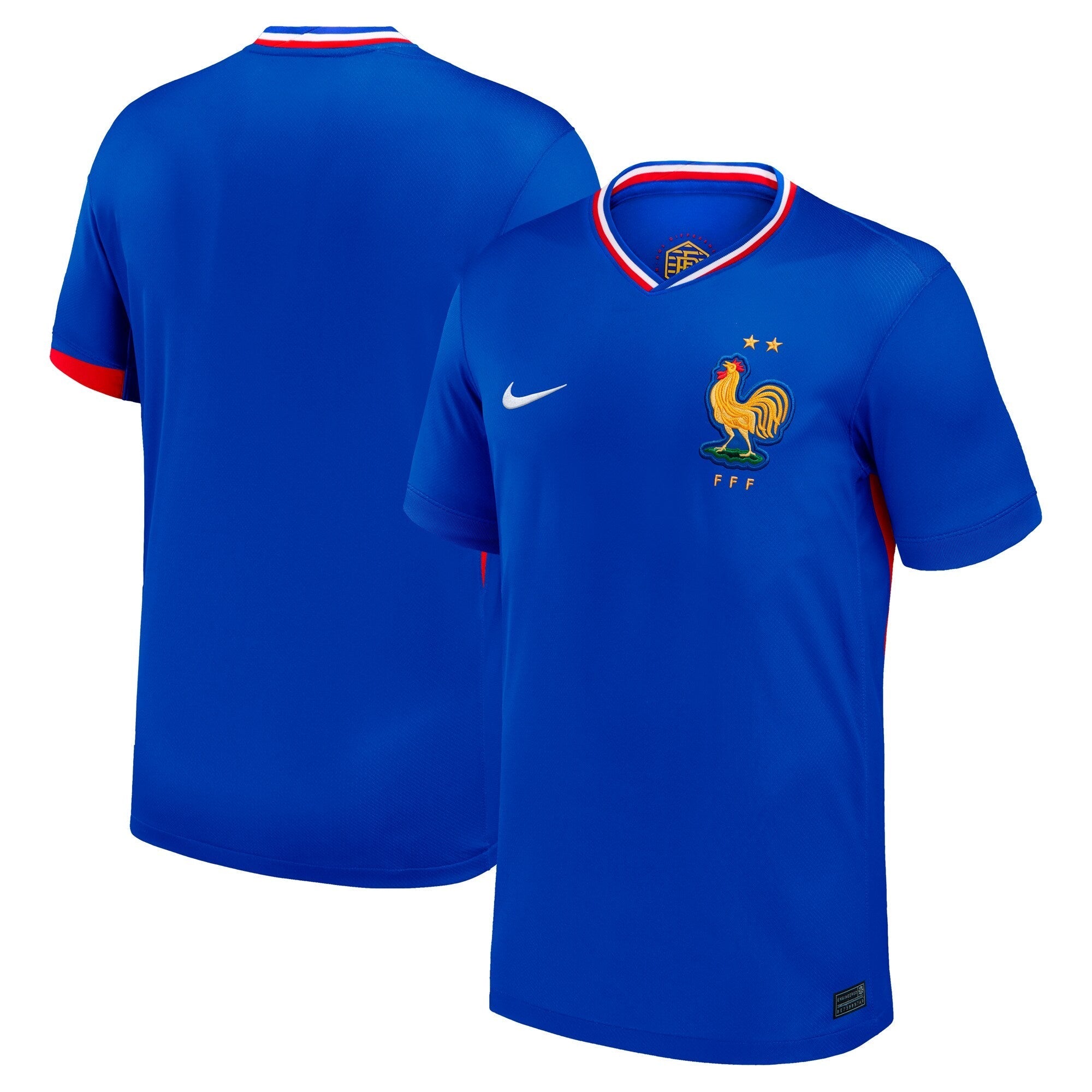 France National Team Nike 2024 Home Blank Authentic T-shirt - Blue