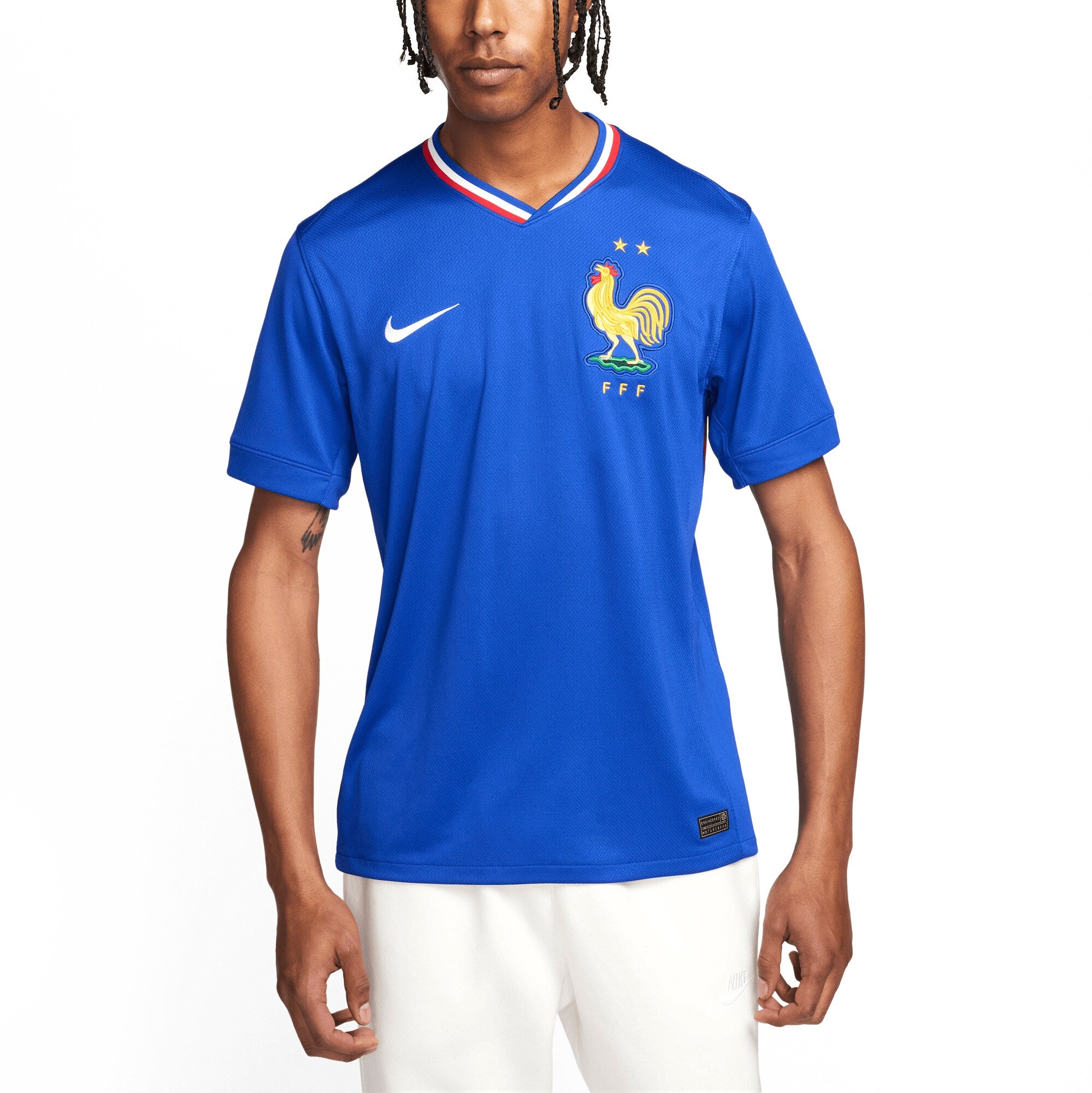 France National Team Nike 2024 Home Blank Authentic T-shirt - Blue
