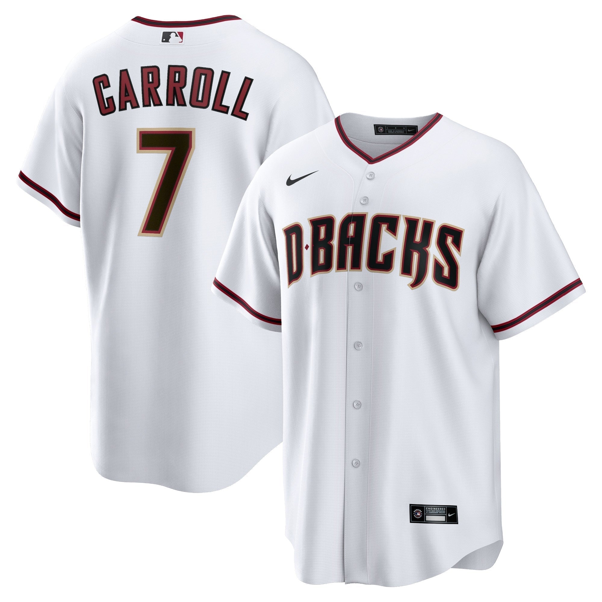 Corbin Carroll Arizona Diamondbacks Nike Home Player Authentic T-shirt - White