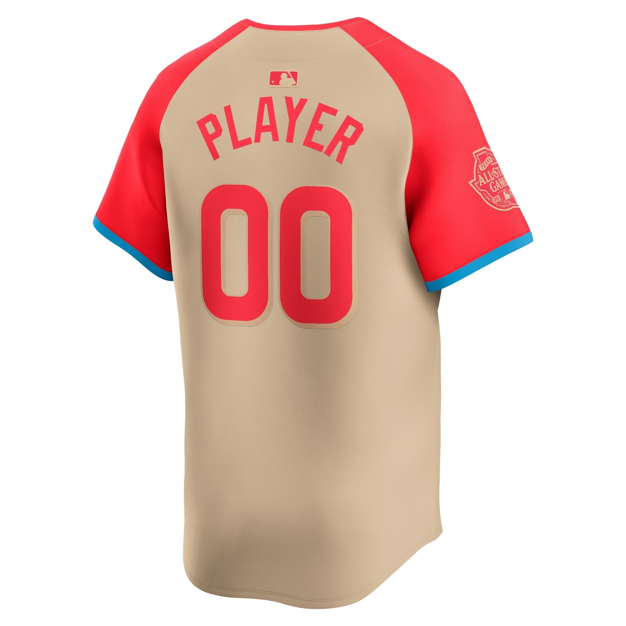 American League Nike 2024 MLB All-Star Game Limited Pick-A-Player Custom Authentic T-shirt - Cream