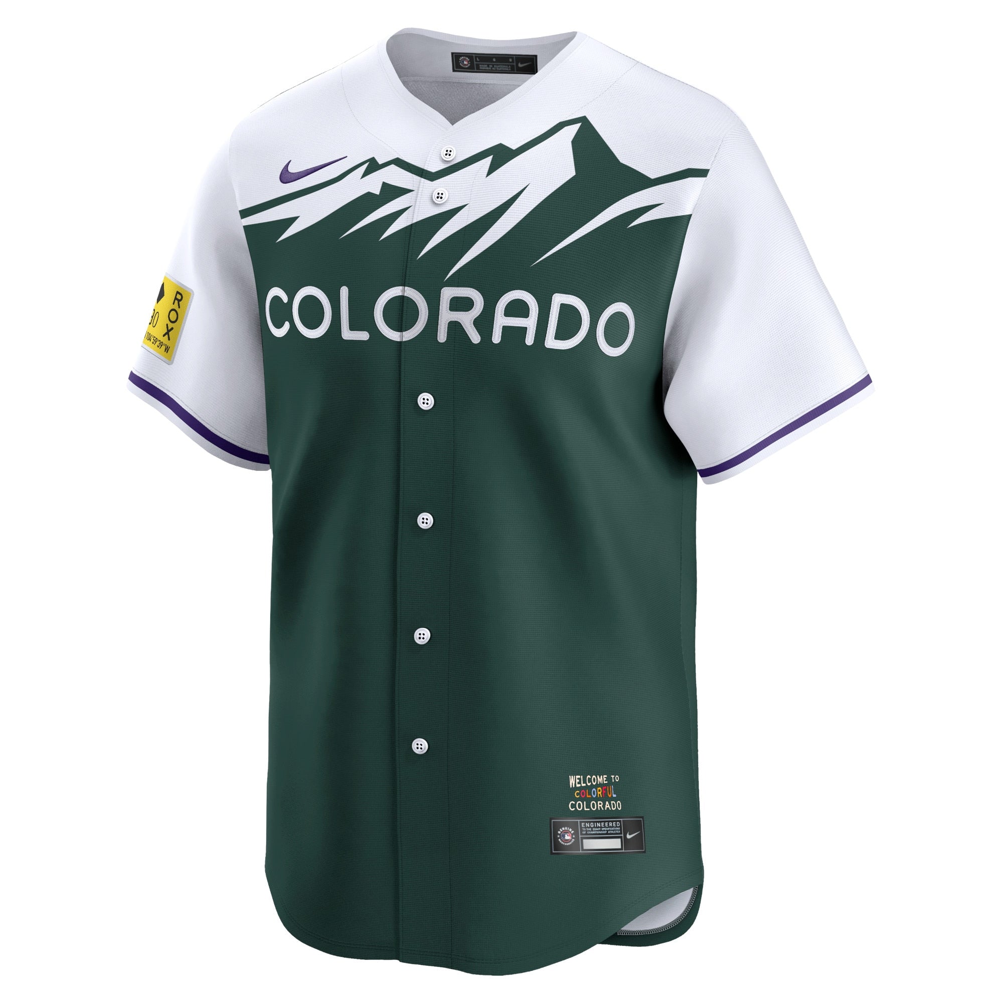 Colorado Rockies Nike City Connect Limited Custom Authentic T-shirt - Green