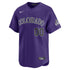 Colorado Rockies Nike Alternate Limited Custom Authentic T-shirt – Purple