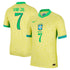 Vini Jr. Brazil National Team Nike 2024 Home Authentic T-shirt - Yellow