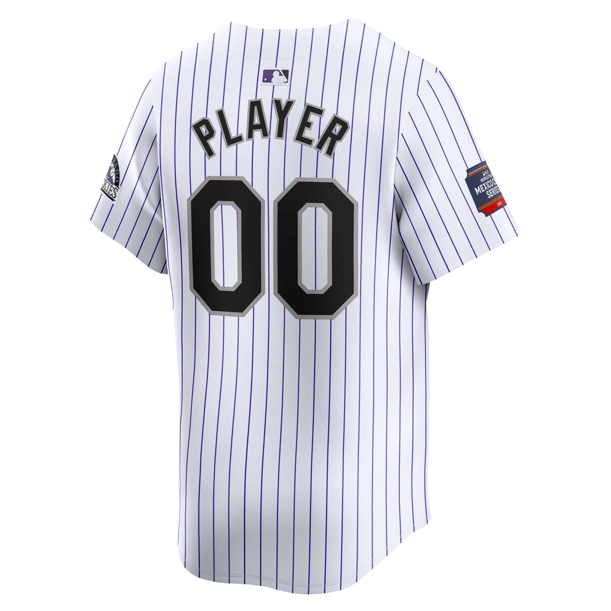 Colorado Rockies Nike 2024 MLB World Tour Mexico City Series Home Limited Pick-A-Player Custom Authentic T-shirt – White