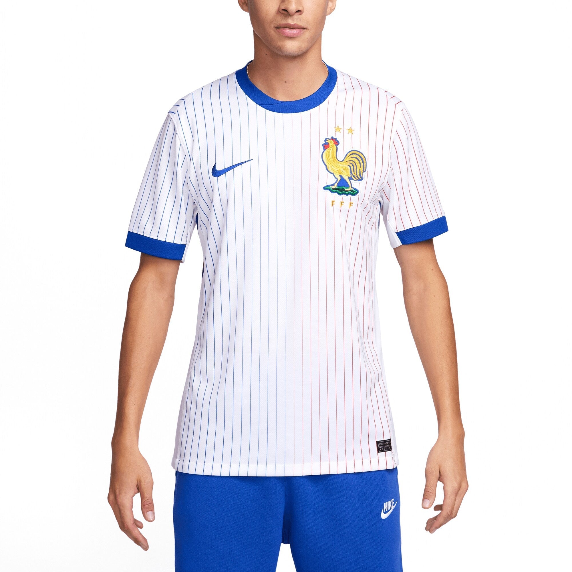 France National Team Nike 2024 Away Blank Authentic T-shirt - White