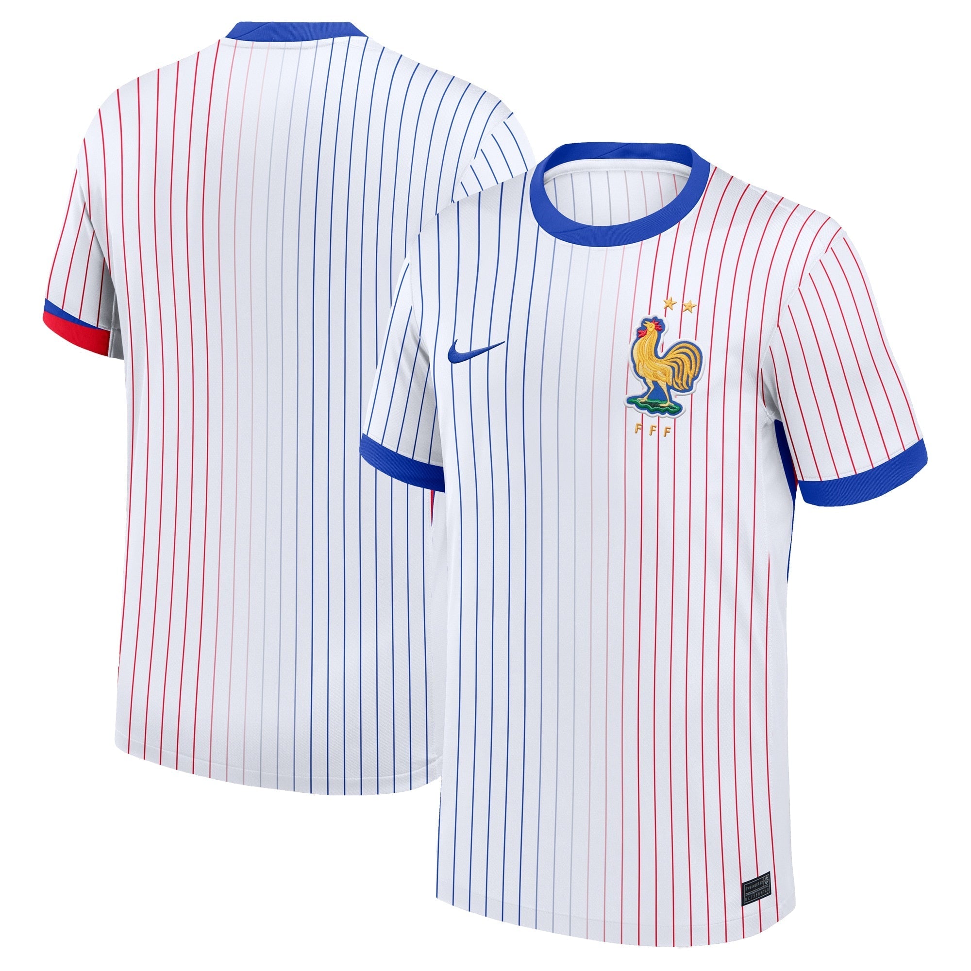 France National Team Nike 2024 Away Blank Authentic T-shirt - White