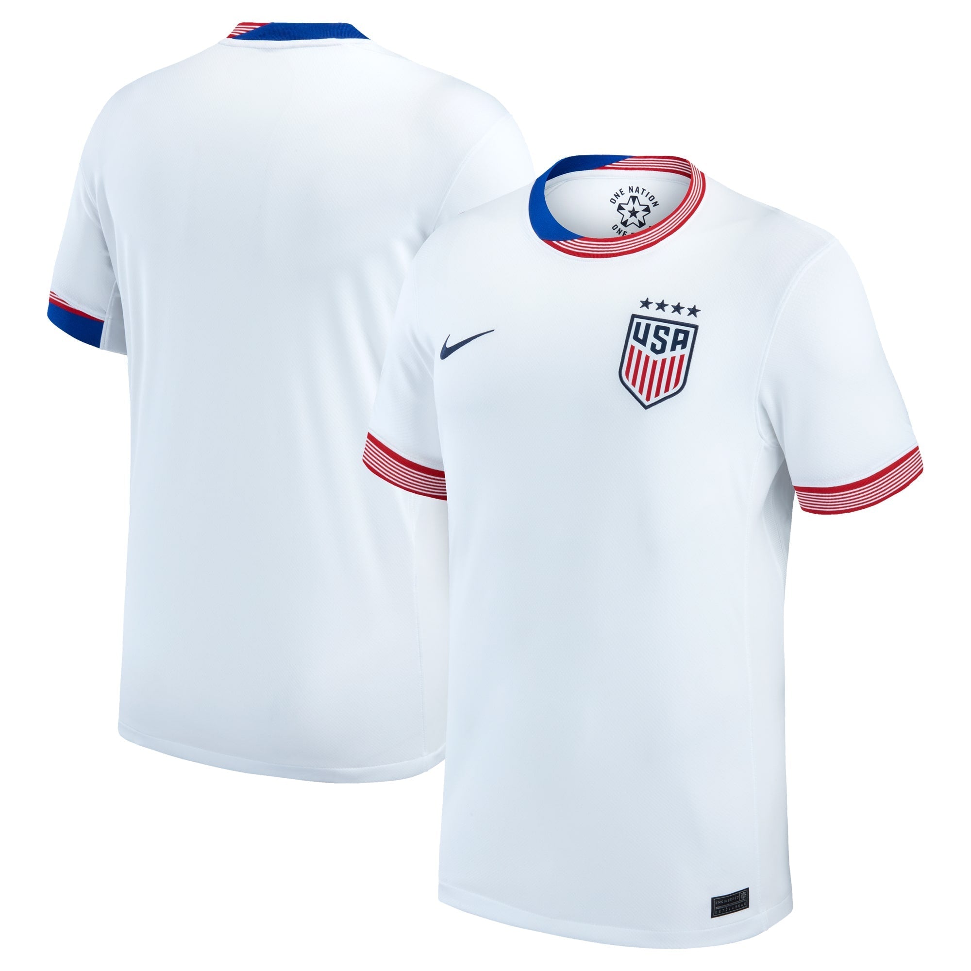 USWNT Nike 2024 Home Stadium Authentic T-shirt – White