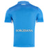 EA7 Napoli match shirt blue 2025 with Sorgesana sponsor logo on back and white collar detailing