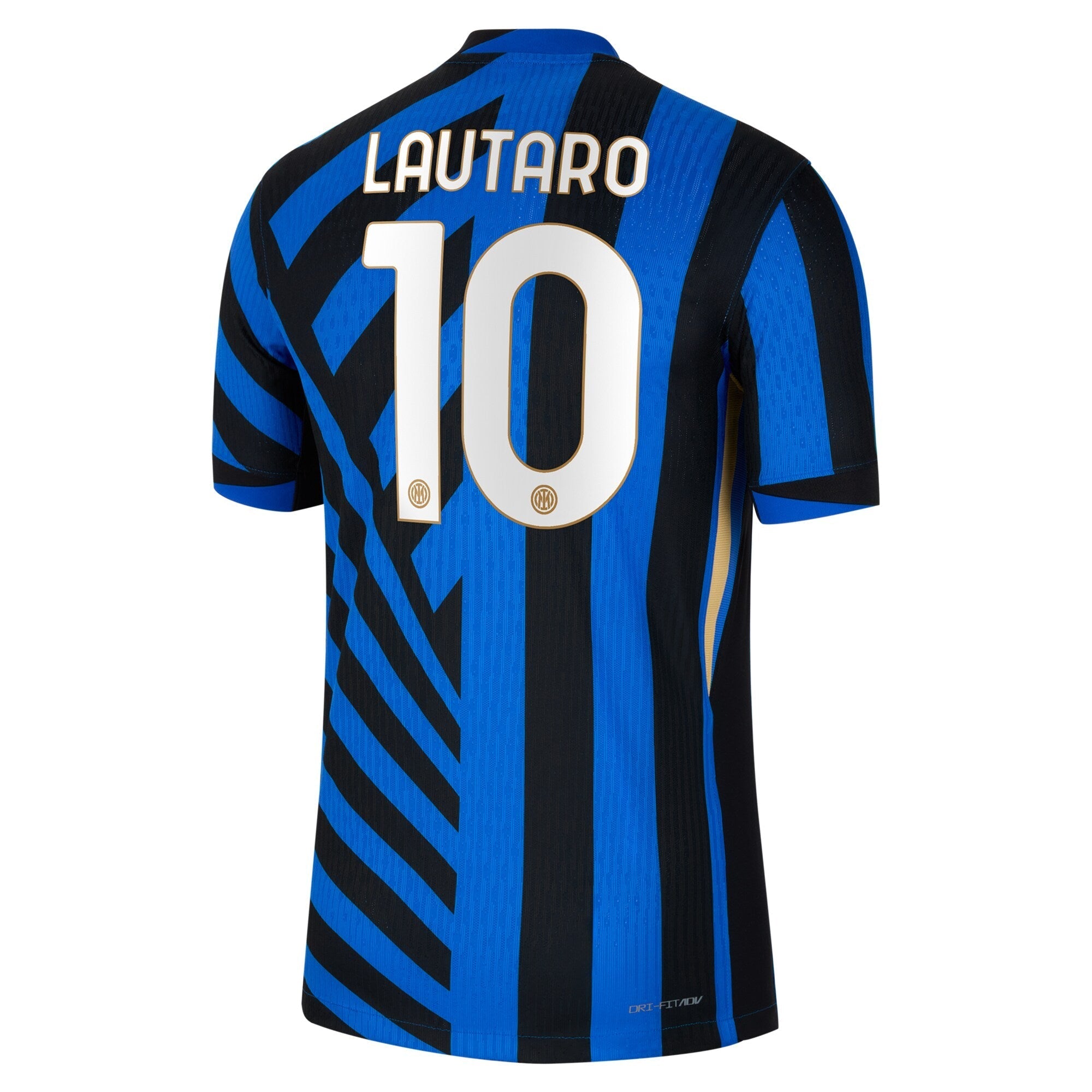 Nike Lautaro Martinez Inter Milan jersey blue and black stripes with number 10 on back
