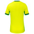 Back view of Nike Washington Spirit 2025 Shockwave Kit yellow soccer jersey with green accents