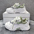 Women Platform Chunky Sneakers Designers Fashion Lace Up Casual Shoes Woman Tennis Basket Female Autumn Vulcanized Shoes 2020