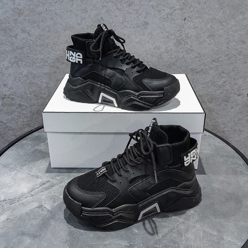 Women Sneakers Shoes Casual Platform Shoes Fashion Breathable Thick Sole Tenis Baskets Femme 2020 High Top Chunky Sneakers Woman