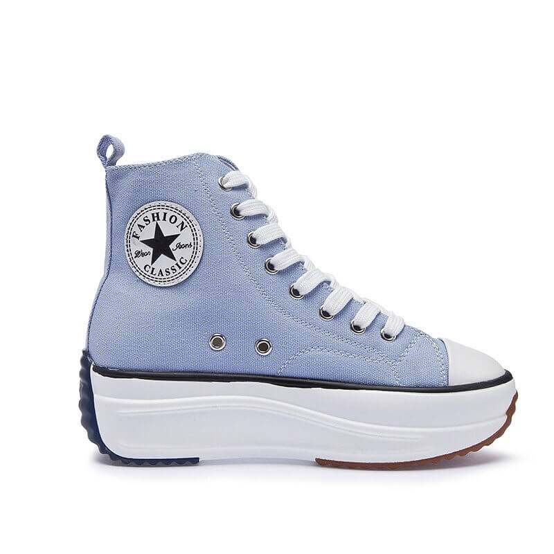 Canvas Shoes Women Trainers Women High Top Sneaker Lady Autumn Female Footwear Breathable Girl White Black Sneakers QW-62