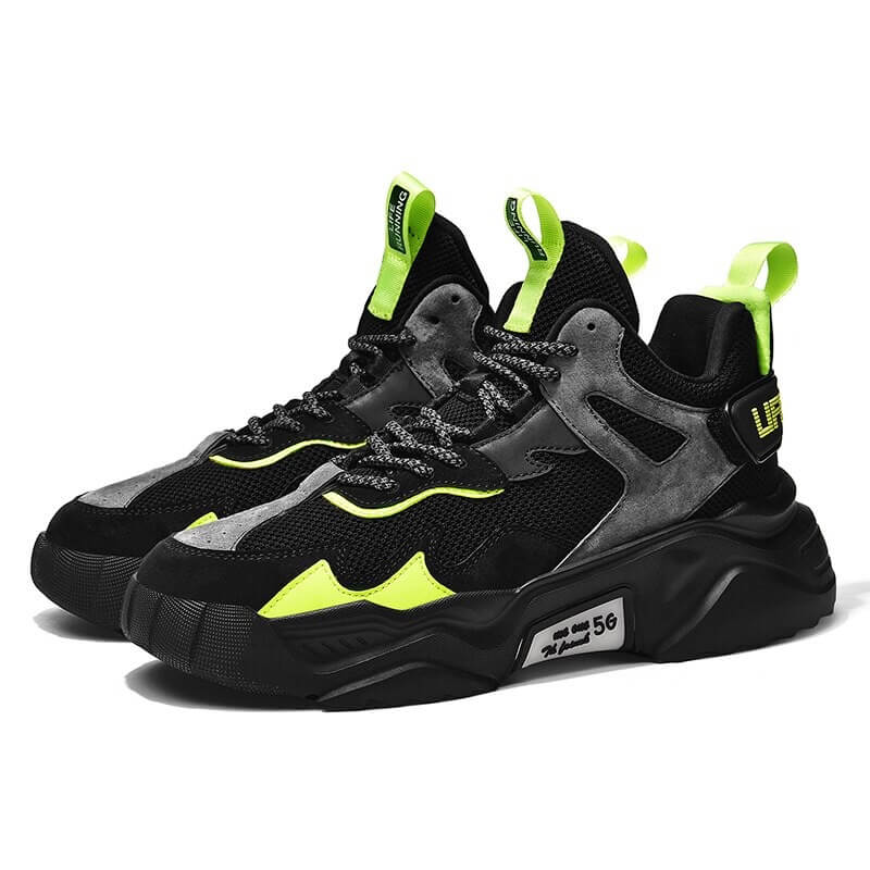 Stylish Running Men Shoes High Top Men's Sneakers Lace Up Sporty Man Shoes Comfortable Mans Sneaker Gym Jogging Athletic Trainer