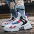 Stylish Running Men Shoes High Top Men's Sneakers Lace Up Sporty Man Shoes Comfortable Mans Sneaker Gym Jogging Athletic Trainer