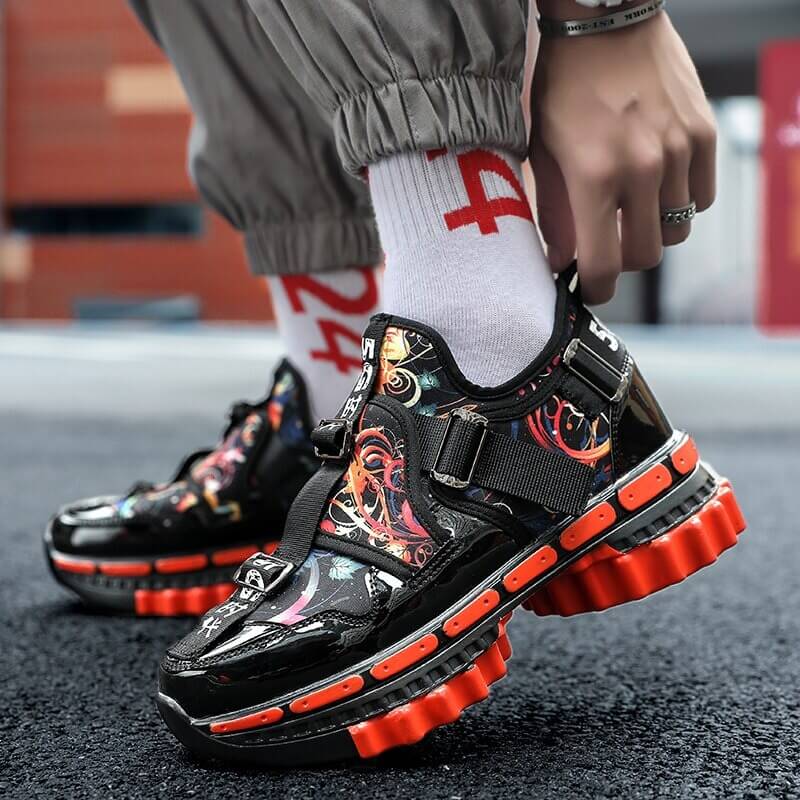 TUINANLE Platform Sneakers Women Gold 2020 Men Chunky Sneakers Fashion Shoes Black Wedge Men Breathable Running Colorful Sneaker
