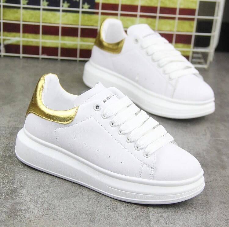 Male Women's skate new chic flat sandals Shoes streetwear women 2019 for girls White Shoes. Fashionable Leisure
